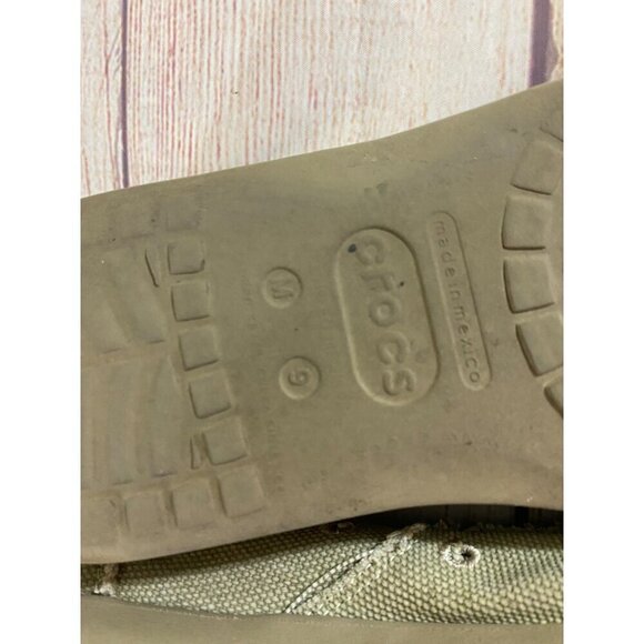 Crocs Santa Cruz Men's Canvas Slip On Shoes Loafers - 9 - Picture 7 of 10